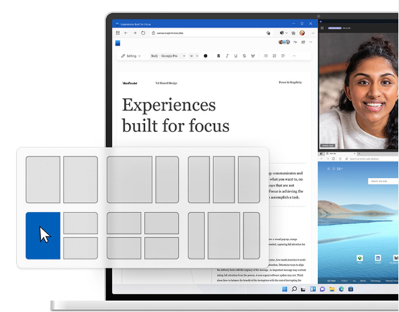 Windows 11, Snap Layouts